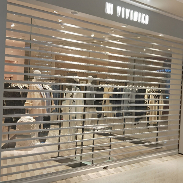 Puerta transparente