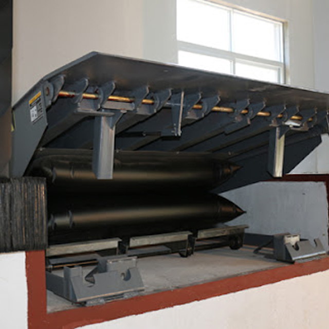 Nivelador de muelle tipo bolsa de aire