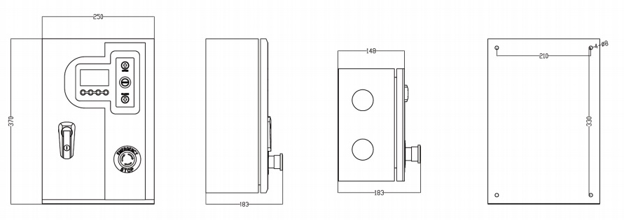 Controlador de motor de puerta de alta velocidad de 750 W